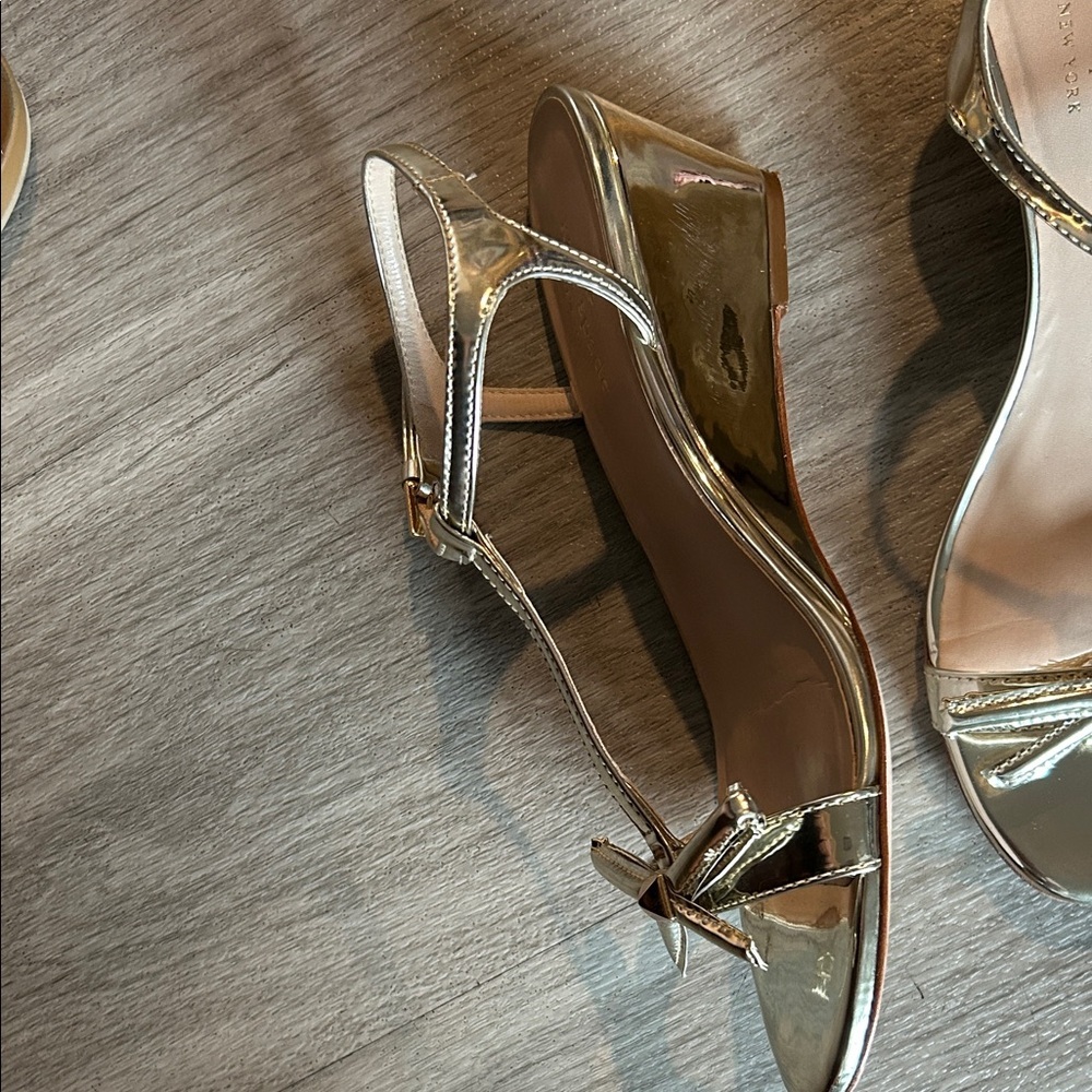 Kate Spade Metallic Gold Sandals - Picture 5 of 9